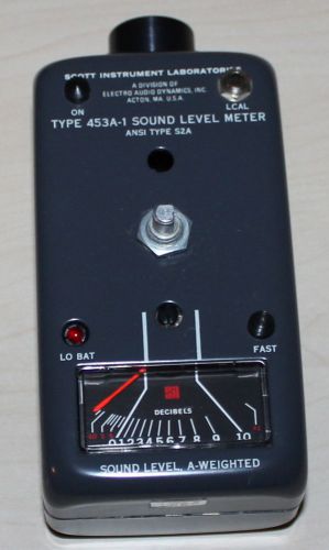 Scott Instrument Labs SOUND LEVEL METER Type 453A-1