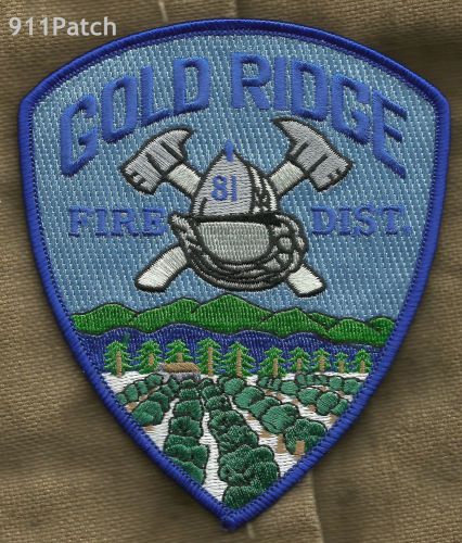 GOLD RIDGE, CA - Fire District FIREFIGHTER Patch Fire Dept.