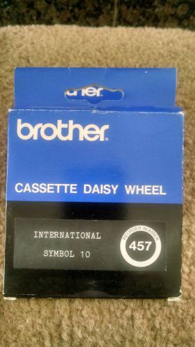 Cassette Daisy Wheel for Brother Typewriters #457 INTERNATIONAL SYMBOL 10
