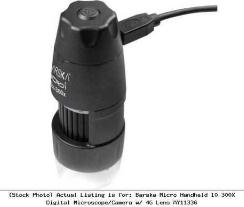 Barska micro handheld 10-300x digital microscope/camera w/ 4g lens ay11336 for sale