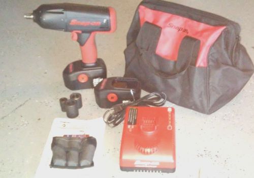 Snap on 18v !/2 inch impact gun w/ xtra battery &amp; bag for sale