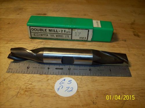Endmill 2-Flutes Double End H.S.S. Metric 17 x 20MM 6 ”Lg See DESC. 4 Condition