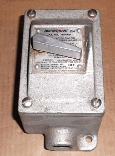 Arrow Hart 7810ED Manual Motor Starter