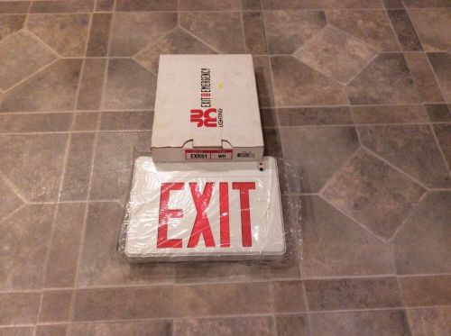 NEW IN BOX JUNO EMERGENCY EXIT SIGN LIGHT RETAIL INDUSTRIAL BATTERY BACK UP