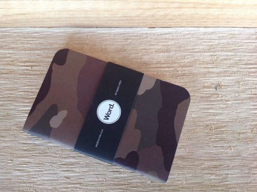 Word Trad Camo 3 Pack Lined Acid Free Recycled Pocket Notebook To Do Journal