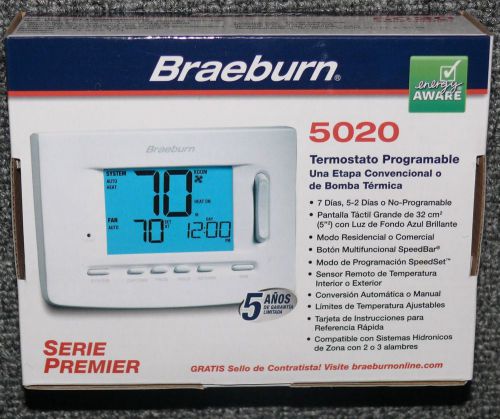 New braeburn 5020 premiere series 5/2 day programmable thermostat for sale