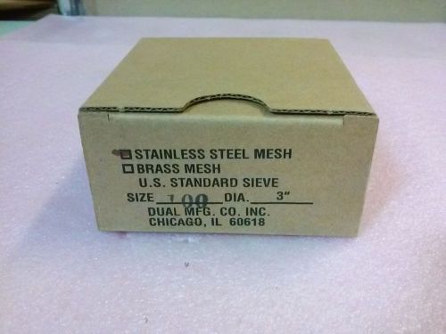 Us standard sieve series astm e-11 sieve size no 100 dia 3&#034; stainless steel mesh for sale