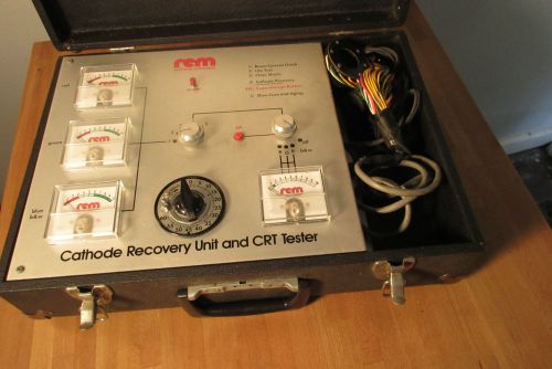 Vintage REM Electronci Instruments Cathode Recovery Unit CRT Tube Tester