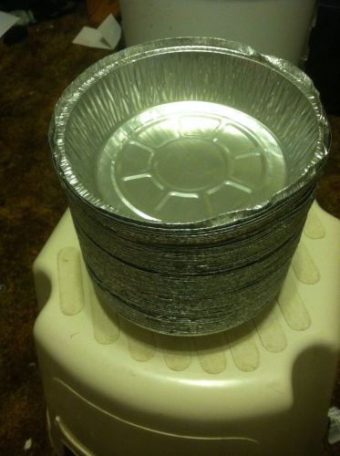 Lot of 54 aluminum carry out &#034;bowls&#034;.