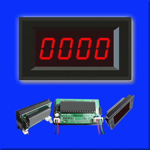 RED LED PANEL DIGITAL AUTO TIME CLOCK TOTALIZER COUNTER STOPWATCH METER TIMER UP