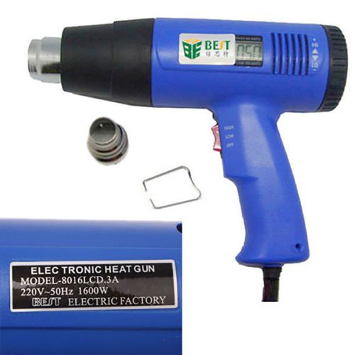 LCD Display Hot Air Gun Heat Gun Hand Hold 220V 1800W 60 °C - 650 °C