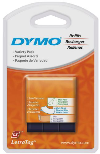 Dymo count 0.5&#034; letra tag tapes for sale