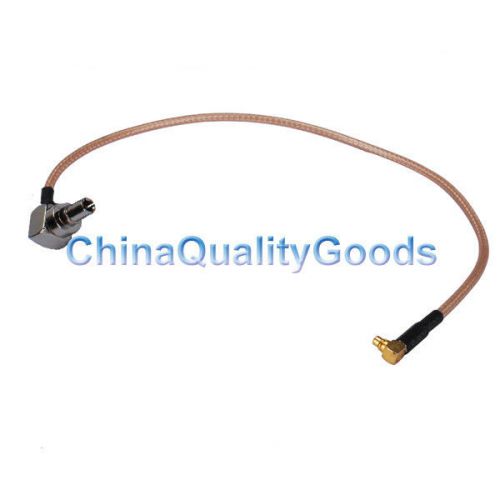 CRC9 Plug male right angle / MMCX male connector RA pigtail RG316 15cm