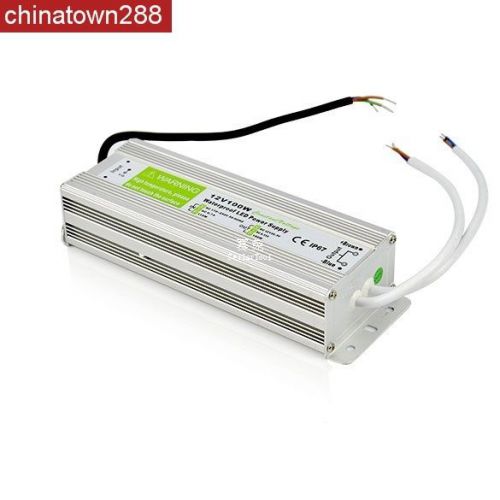 DC 12V 100W Waterproof Electronic LED Driver Transformer Power Supply AC... S3G