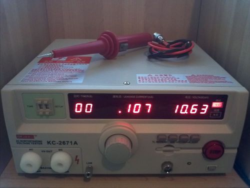 New 10kv ac/dc hipot/ high voltage tester / meter, insulation / breakdown test for sale