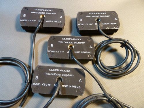 ClockAudio Set of 8 Microphones 4x CS 2-RF and 4x CS 3-RF Black