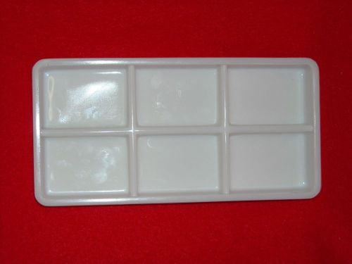American Cabinet Co Milk Glass Vintage Dental Instrument Tray (6035)