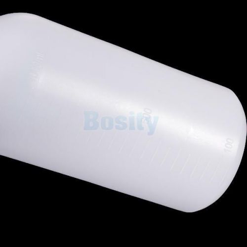 1000ml ldpe capacity cylinder body white plastic lab bottle w liner ribbed lid for sale