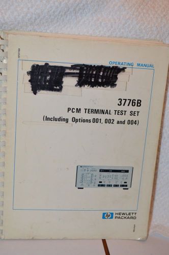 HP 3776B PCM Terminal Test Set  Operating and Service Manual