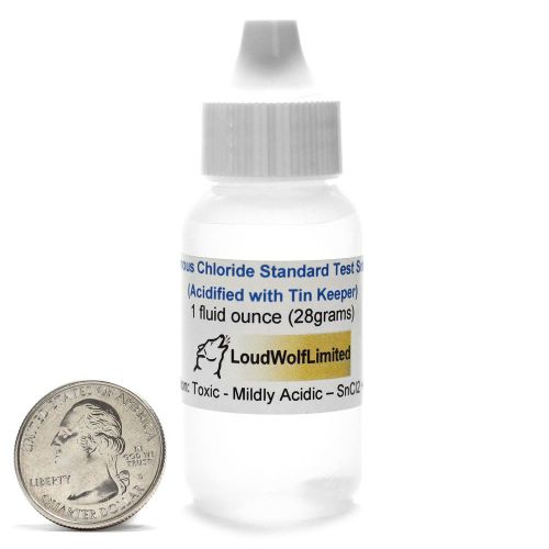 Stannous chloride solution / 1 fluid ounce / tests for gold, platinum, palladium for sale