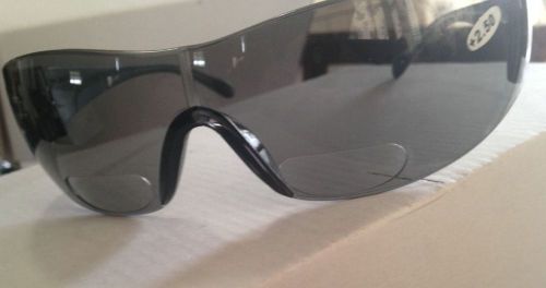 Zenon Z12R Grey Bi-Focal Diopters 2.5 Safety Glasses Box of 12