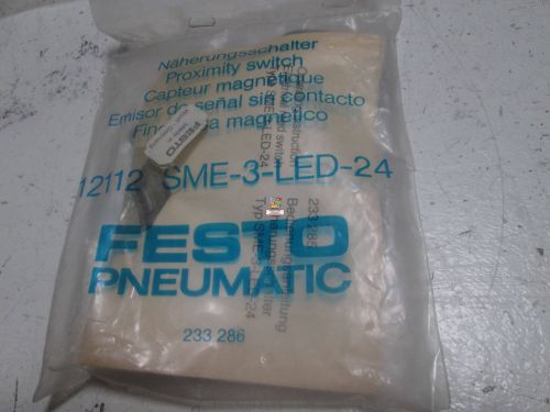 FESTO SME-3-LED-24 PROXIMITY SWITCH *NEW IN A FACTORY BAG*