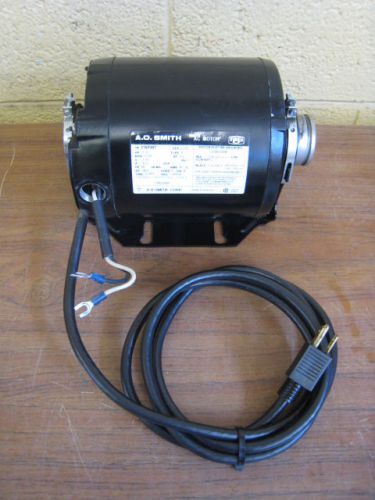 AO Smith CB2034A AC Carbonator Pump Motor 1/3HP 115V 1PH 1725RPM 48Y Frame Used