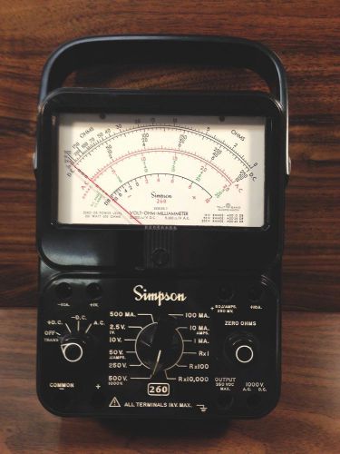 Simpson Model 260 Series 7M Volt-Ohm-Milliammeter MultiMeter