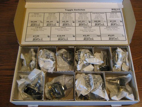 Toggle Switch Assortment  In Midwest Fastener Box 651/EWD 2770 Cheap!