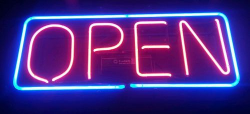 Large Hanging ~OPEN SIGN~ Neon Lighted 35&#034; x16&#034; x 5&#034;