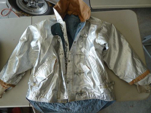 SILVER ALUMINATED RIP STOP NOMEX FIRE FIGHTING JACKET MORNING PRIDE USGI RESCUE