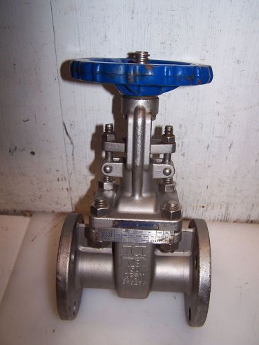 NEW TCI 1-1/2&#034; STAINLESS STEEL GATE VALVE CF8M  CLASS 150 MOP 275 MODEL C6CE6K
