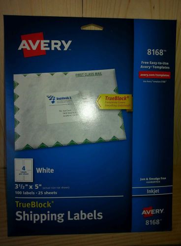Avery White Shipping Labels for Laser Printers with TrueBlock(TM) Technology,