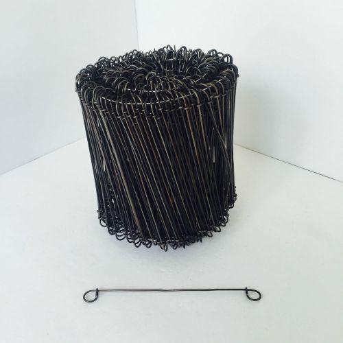5&#034; metal steel tie wire black double loop cable rebar 16ga 500pc for sale