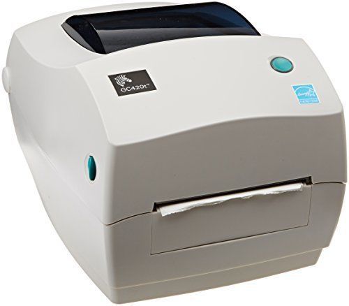 Zebra GC420t Monochrome Desktop Direct Thermal/Thermal Transfer Label Printer, 4