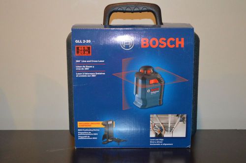 Bosch gll 2-20 360* line and cross line laser level for sale