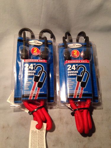 Highland 24&#034; Bungee Cords Standard Duty 2PK - Lot Of 2