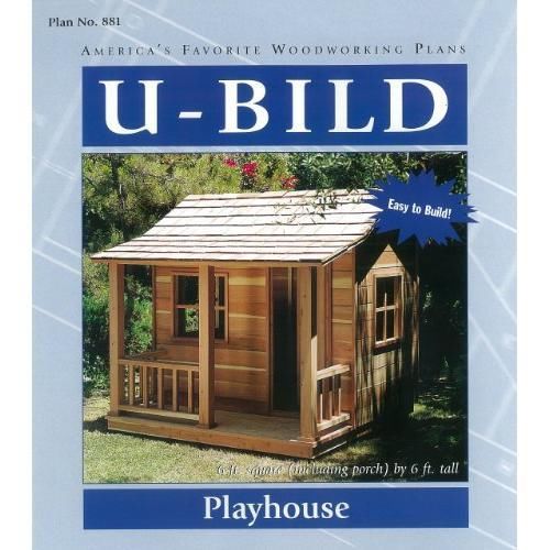 Woodworking Project Paper Plan for Playhouse No. 881 New