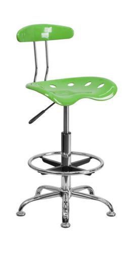 Drafting Stool with Tractor Seat in Spicy Lime [ID 3107448]