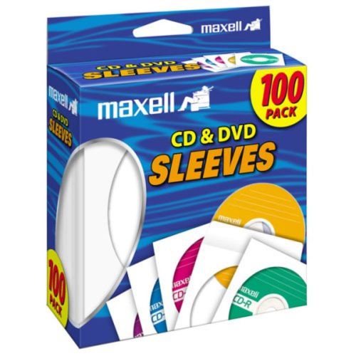 MaxellBlank Media, CD/DVD Paper Sleeve 100