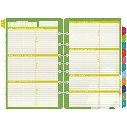 Day-Timer Weekly Planner Refill 2016, 12 Months, Loose-Leaf, Desk Size, 5.5 x