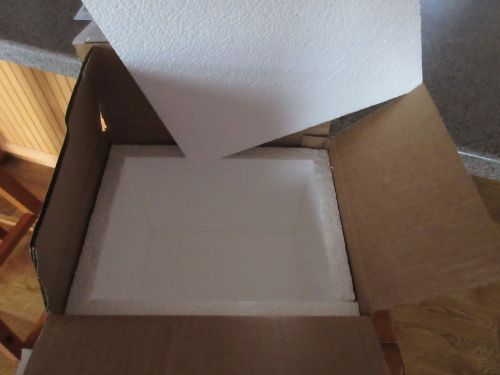 10 X 8 X 8 Styrofoam Lined Shipping Boxes  GREAT FOR FRAGILE ITEM SHIPPING!!