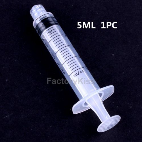 20 x Disposable Plastic 5 ml Injector Syringe No Needle For Lab Measuring HPP