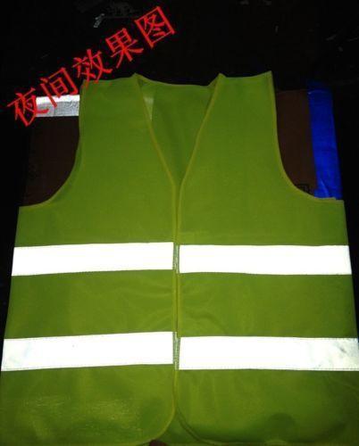 Hi-Vis Reflective Safety Vest Road Work Traffic High Visibility Waistcoat Jacket