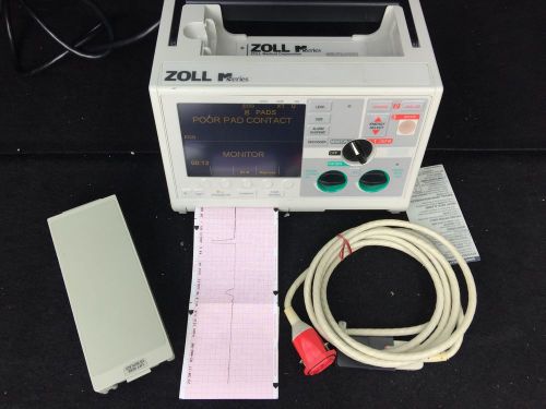 Zoll m series 3 lead monitor monophasic pacing aed for sale