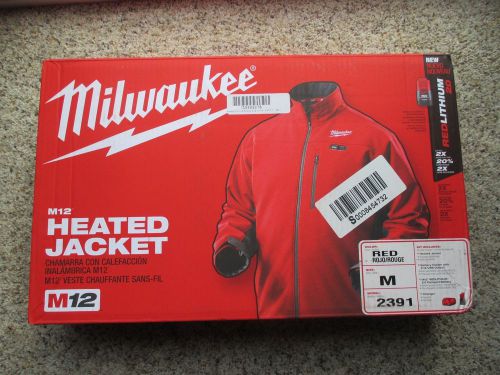 Milwaukee 2391-M M12 Red 12-Volt Lithium-Ion Heated Jacket Kit - Medium