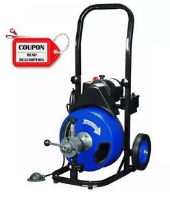 HARBOR FREIGHT COUPON~$462 OFF COMP. PRICE~50 FT. ELECTRIC DRAIN CLEANER
