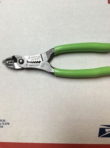 New snap on  &#034;lime green&#034; colored wire cutter, stripper and crimper pliers. for sale