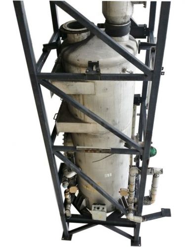 Used 6,500 cfm reverse jet vertical stainless steel scrubber - model dw-4p for sale