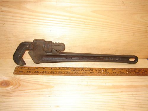 Vintage rigid no.17 hex heavy duty adjustable pipe wrench 5/8&#034; to 1 1/4&#034; for sale